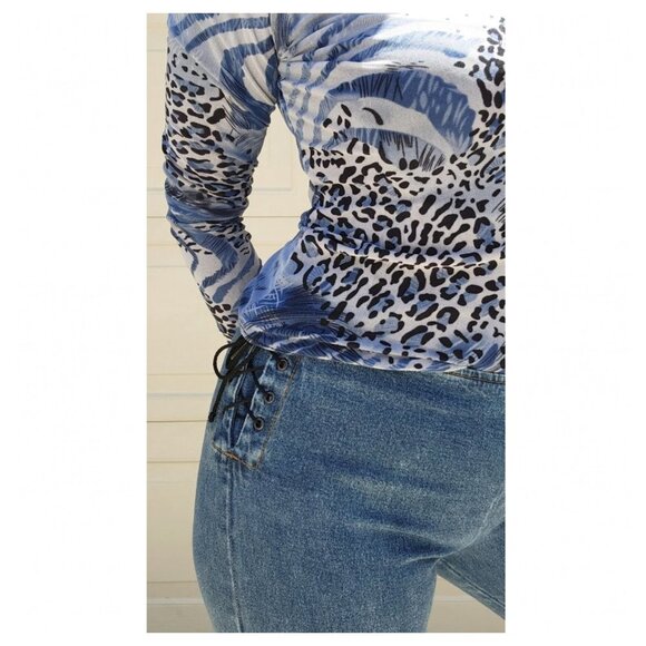 Vintage Y2K LEI Low RIse Lace Up Flare Jeans - Picture 2 of 9